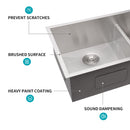 Modern Double Bowl Undermount Sink Design With 10" Deep Basins