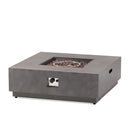 Modern Square Fire Pit With 50,000 Btu