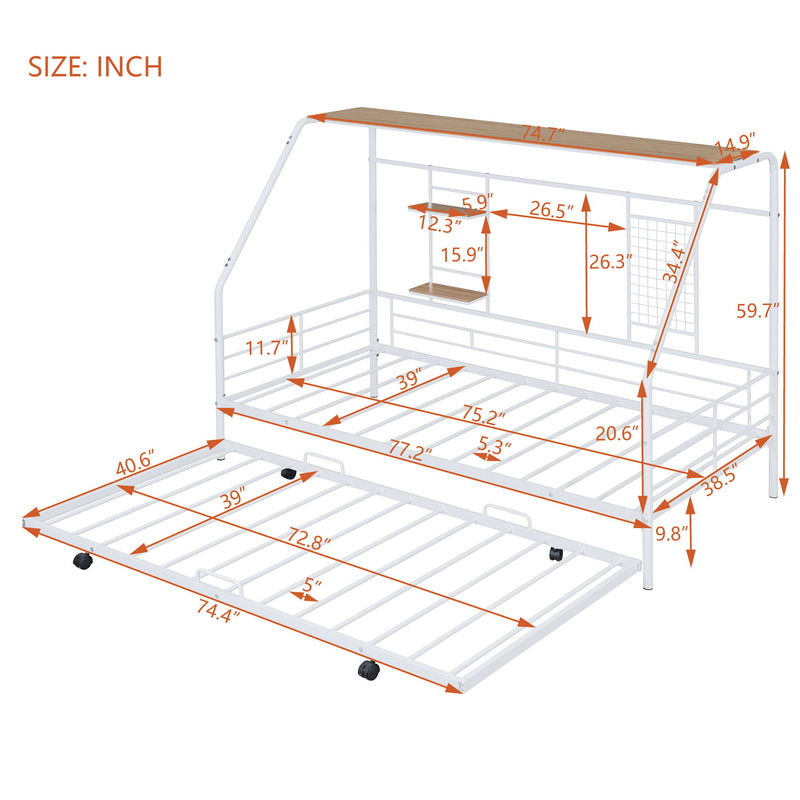 Playhouse Design Bed With Trundle