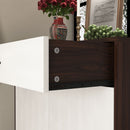 Freestanding Wooden Shoe Cabinet, 4 Tier Organizer With Drawer