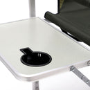 Padded Folding Outdoor Chair With Side Table And Storage Pockets, Lightweight Oversized Directors Chair For Indoor, Outdoor Camping, Picnics And Fishing