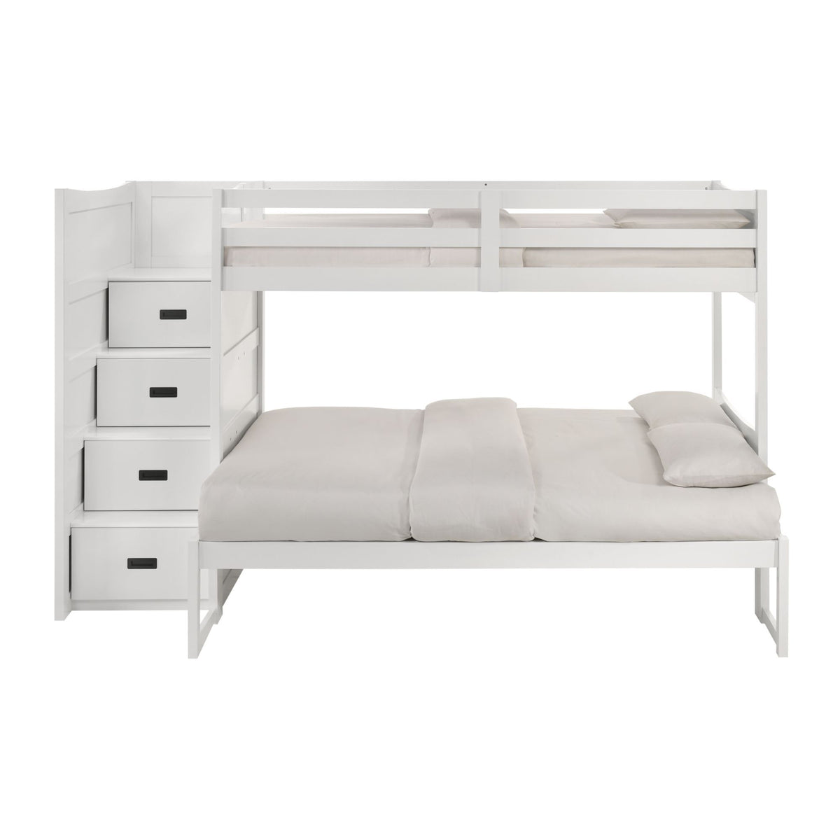 Sami Step Bunk With Left Headboard in Dark Brown by Elements International, view 29