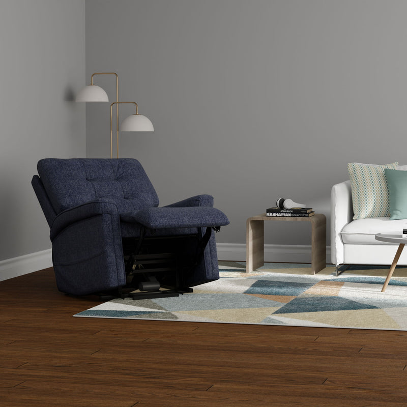 Velour - Power Lift Chair - Blue