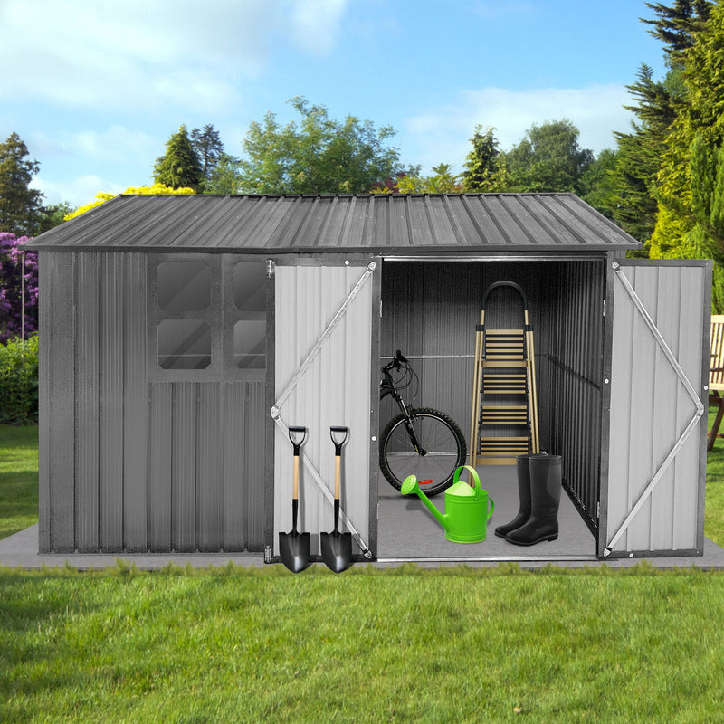 10' x 8' Garden Sheds Outdoor Storage Sheds With Window