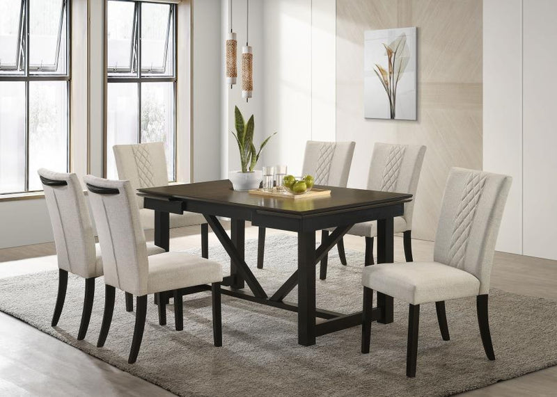 Malia - Fabric Upholstered Dining Side Chair (Set of 2) - Beige