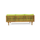 Claremont - 3 Seater Daybed Teak Acacia Wood Water Resistant Cushions