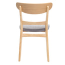 Mid Century Modern Dining Chair With Upholstered Seat And Wood Frame