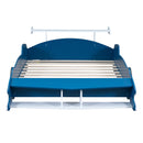 Race Car-Shaped Platform Bed With Wheels