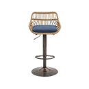 Modern Swivel Bar Stools Adjustable Counter Chairs With Footrest (Set of 2)