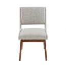 Boomerang - Dining Side Chair With Upholstered Cushions (Set of 2) - Light Gray