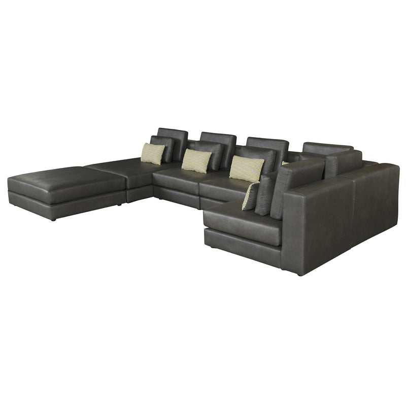 Modular Sectional Sofa Corner Sofa Chaise Lounge With Movable Ottoman For Living Room