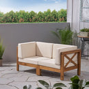 Brava - X Back Loveseat - Beige