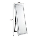 Nysa - Accent Mirror - Mirrored & Faux Crystals - Atlantic Fine Furniture Inc