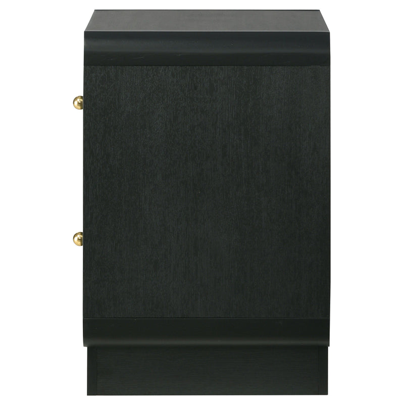 Cavelle - 2-Drawer Nightstand Bedside Table - Black