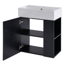 Modern Floating Bathroom Vanity With Ceramic Basin Perfect For Small Bathrooms