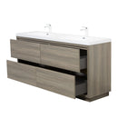 Bathin Freestanding Bathroom Vanity With Double Sinks, Bathroom Storage Vanity Cabinet With Stone Resin Countertop And Soft Close Drawers