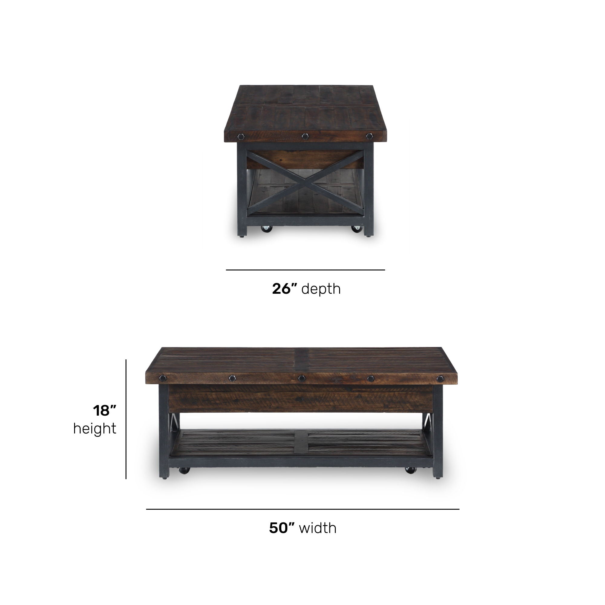 Carpenter - Rectangular Lift-Top Coffee Table