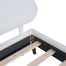 Upholstered Platform Bed With Sheep Shaped Headboard