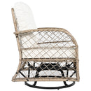 3 Piece Outdoor Chair & Table Set Chat Set, 2 Person Rattan Seating Group