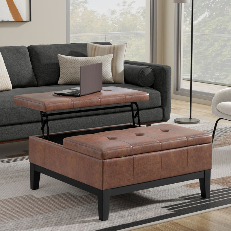 Dover - Multifunctional Lift Top Coffee Table Storage Ottoman