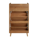 Allen - Rattan 2 Door 1 Drawer Cabinet Shoe Rack For Entrance