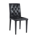 Dining Chairs With Ergonomic Buckle Backrest For Family Dining Rooms