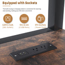 Heavy Duty Full Loft Bed With Desk & USB Charging Metal Frame With Storage Drawers And Staircase - Black