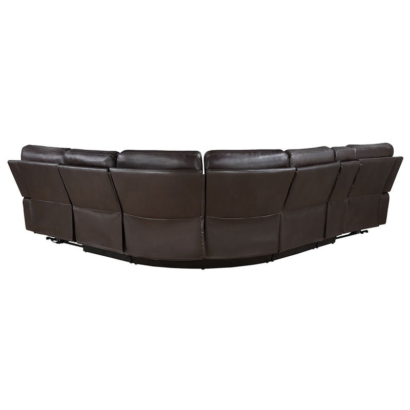 Saul - Power Motion Sectional Sofa - Espresso