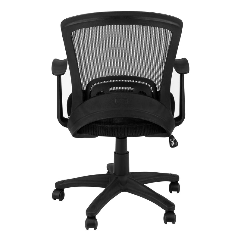 Office Chair, Adjustable Height, Swivel, Ergonomic, Armrests, Mesh - Black