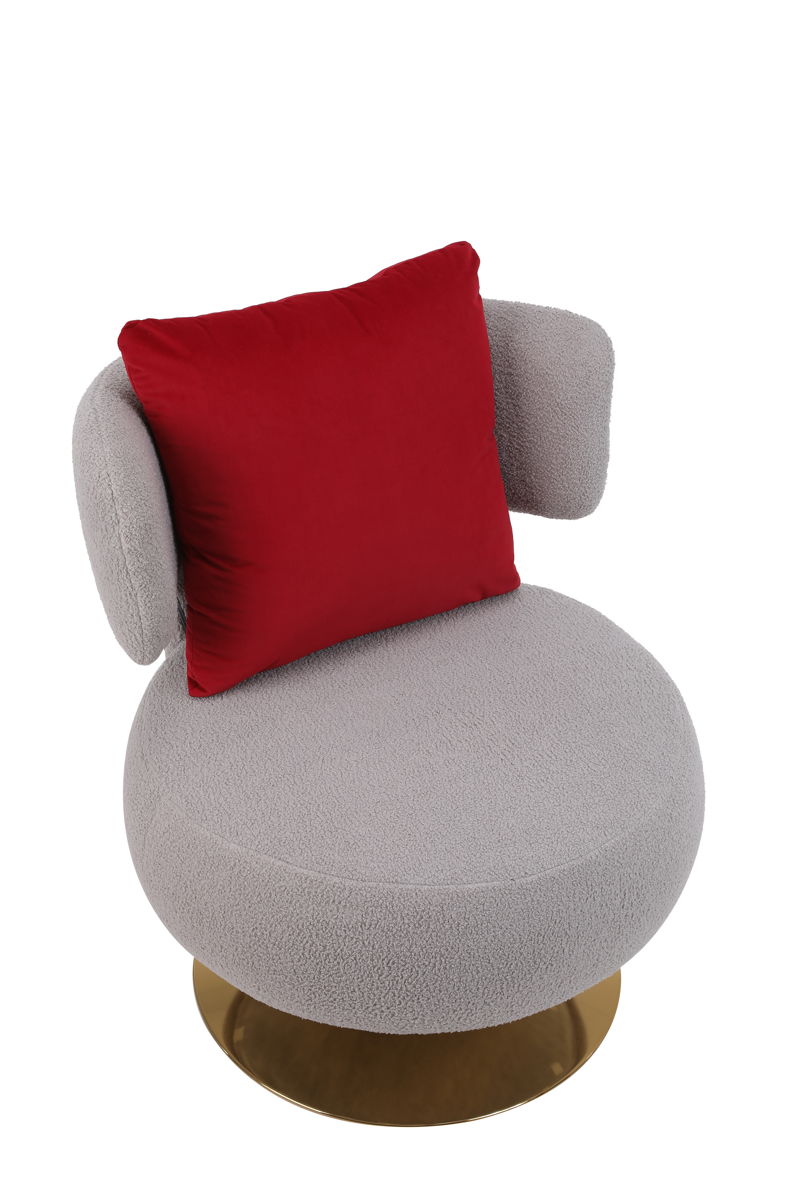 Swivel Accent Chair Armchair, Round Barrel Chair For Living Room Bedroom