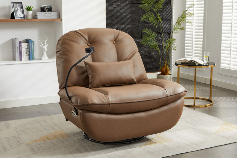 Power Recliner Swivel Glider USB Charger With Bluetooth Music Player, Sleep, Working, Game And Leisure