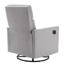 Modern Upholstered Rocker Nursery Chair Plush Seating Glider Swivel Recliner Chair
