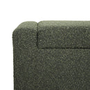Textured Fabric Ottoman Bench With Hinged Lid