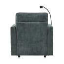 Multifunctional Chenille Recliner Sofa With Storage And Phone Bracket