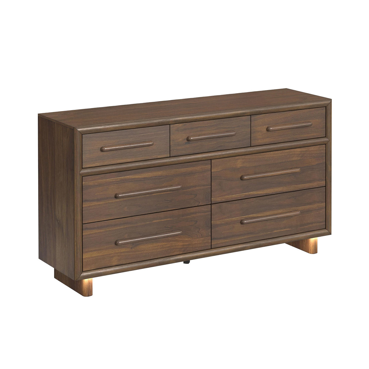 Brisbane Dresser With LED in Dark Brown by Elements International