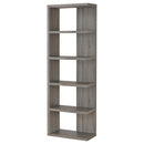 Harrison - 5-Shelf Bookshelf - Weathered Gray