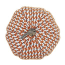 Pumpkin Ornament Decor For Holiday Harvest Festival Fall Festival & Thanksgiving (Set of 2) - Orange Multi