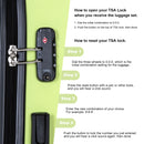 Luggage 4 Piece Lightweight Suitcase With Rotating Wheels With Tsa Lock,