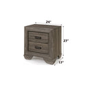 Lyndon - Nightstand - Weathered Gray Grain - Atlantic Fine Furniture Inc