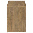 Transitional Nightstand With Dual USB Charging And Motion Sensor Light