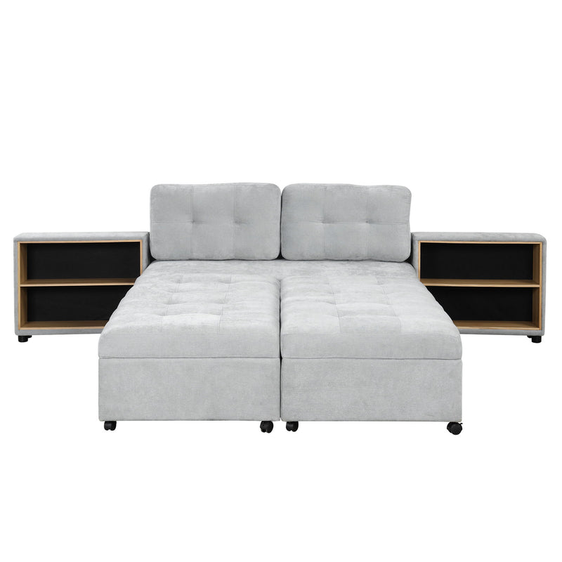 Versatile Modular Free-Combined Sofa With 2 Storage Racks