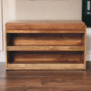 Buffalo - Hide Pull Out Shoe Storage Bench