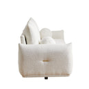 2 Seater Cushion Sofa With 2 Cushions And 2 Ball Pillows