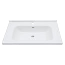 Modern Rectangular Vanity Top With Overflow For Bathroom
