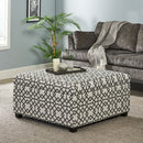 Richmond - Storage Ottoman With Unique Pattern And Ample Storage - Gray