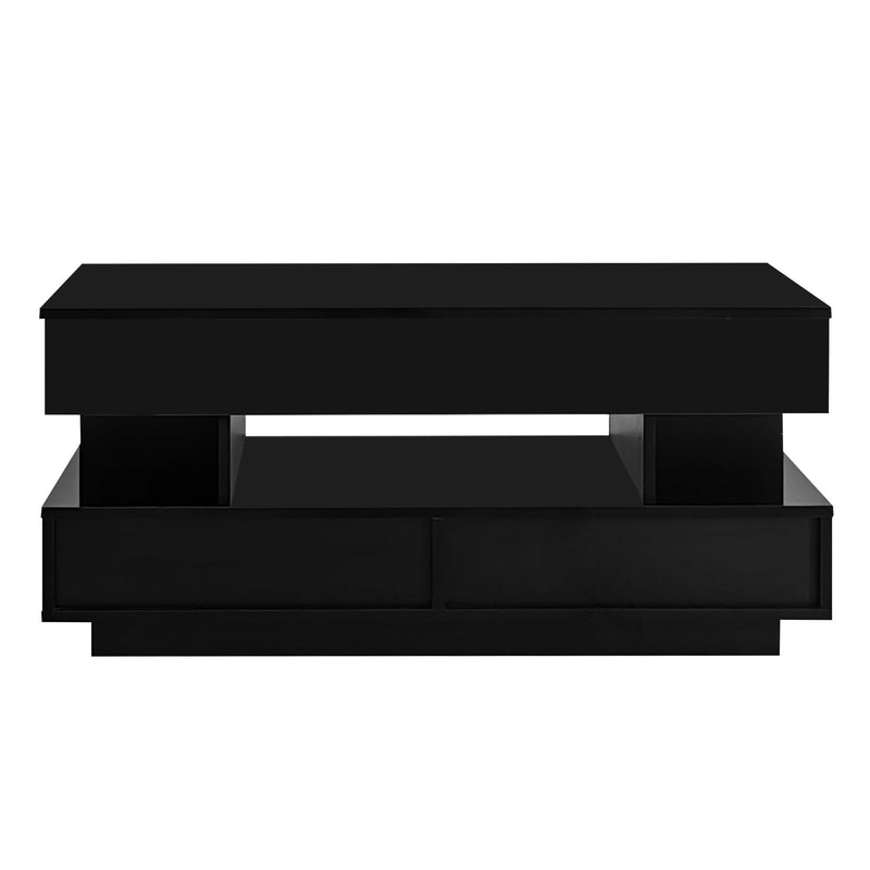 Multi Functional Lift Top Coffee Table With 2 Drawers