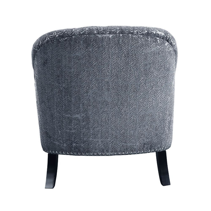 Gaura - Chair - Pattern Gray Velvet - Atlantic Fine Furniture Inc