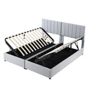 Upholstered Platform Bed With A Hydraulic Storage System