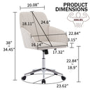 Adjustable Ergonomic Office Chair, Swivel Backrest Seat