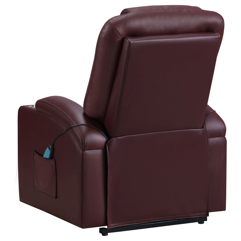 Armstrong - Upholstered Power Lift Massage Recliner